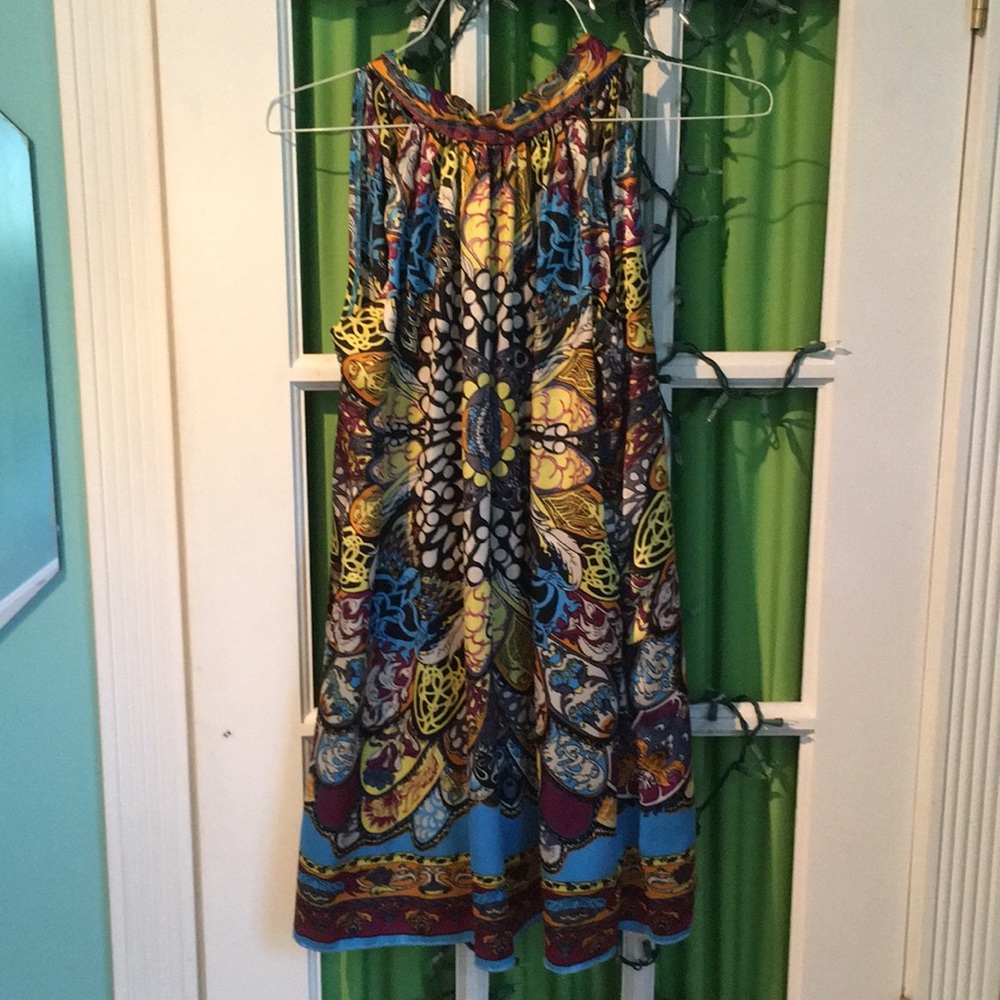 Silk halter dress